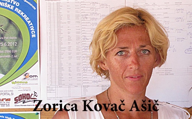 Zorica Kovač-Ašič je tretja teniška rekreativka v Sloveniji